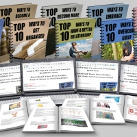 Self-Improvement Top 10 List Magnet Package including 10 Lists, 10 Opt-In Pages and 10 Ecover Sets