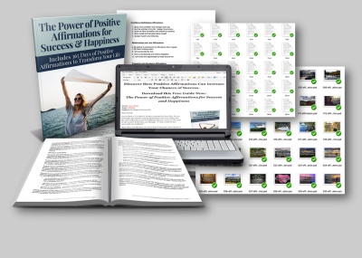 The Power of Positive Affirmations with Report with 365 Affirmations, Opt-in Page, Ecover Graphics, 30 Emails and 30 Social Media Graphics