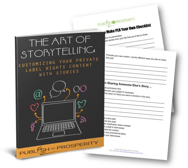Storytelling to Customize Your PLR