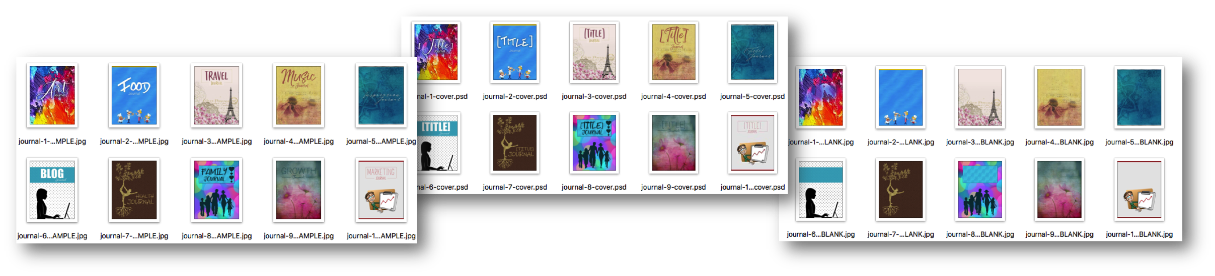 Journal Cover Templates