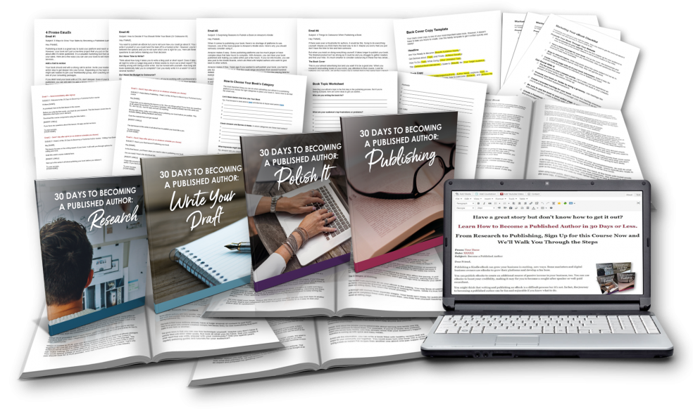 30 Days to Becoming a Published Book Author PLR