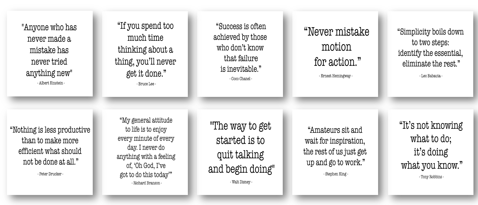 Free PLR: Productivity Quotes Graphics