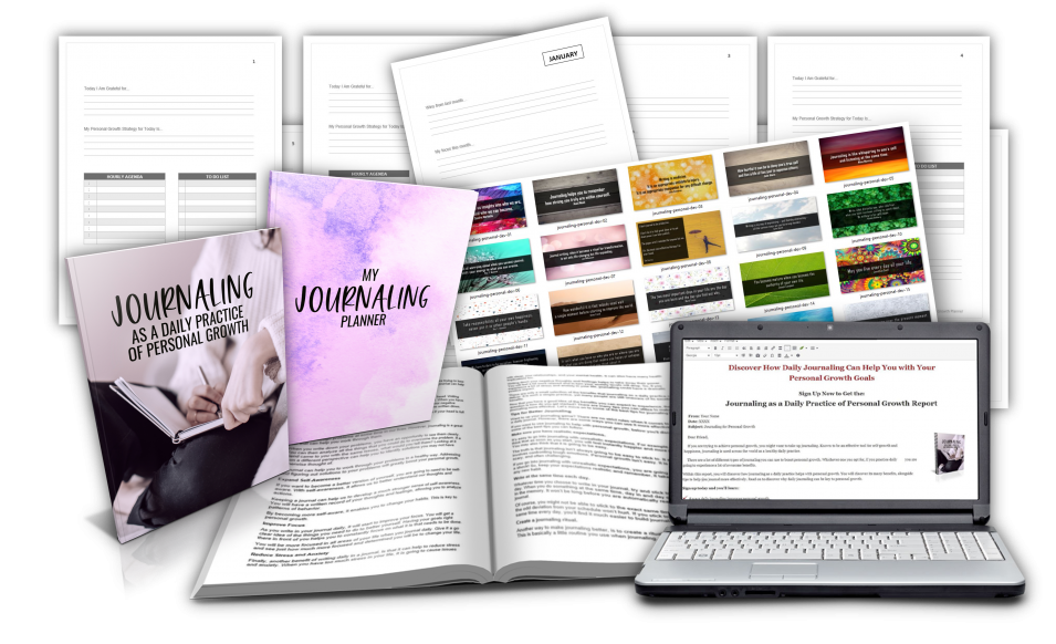 journaling report and planner pack plr