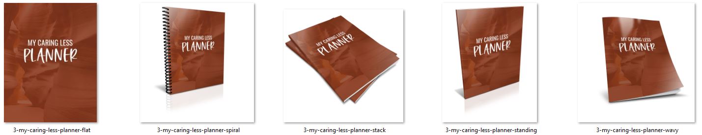 my caring less planner ecovers