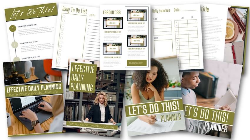 Effective Daily Planning Report + Planner PLR Pack 