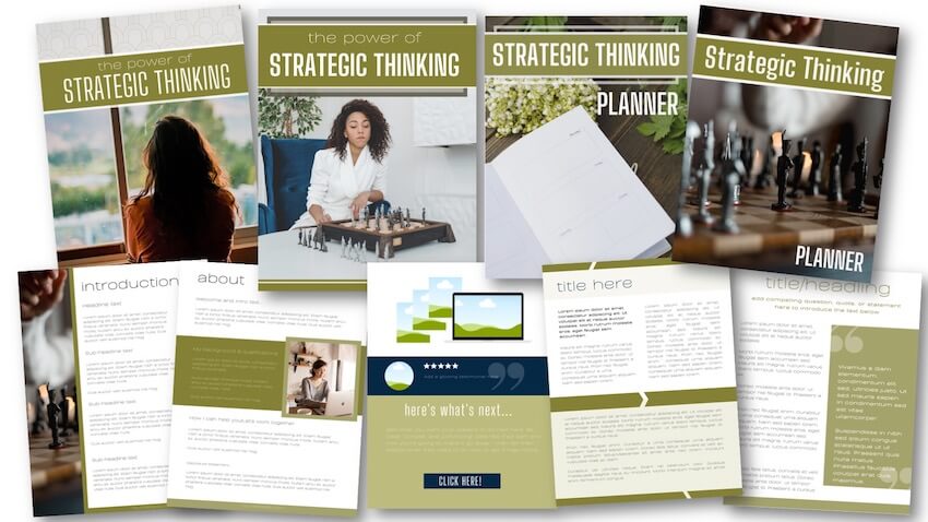 Bonus Canva Templates - Strategic Thinking pack