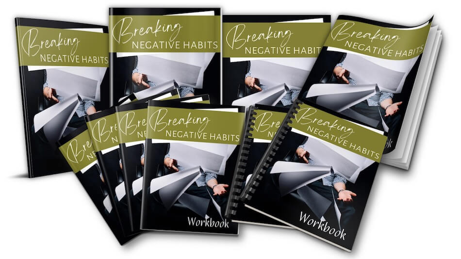 breaking negative habits workbook ecover composite image