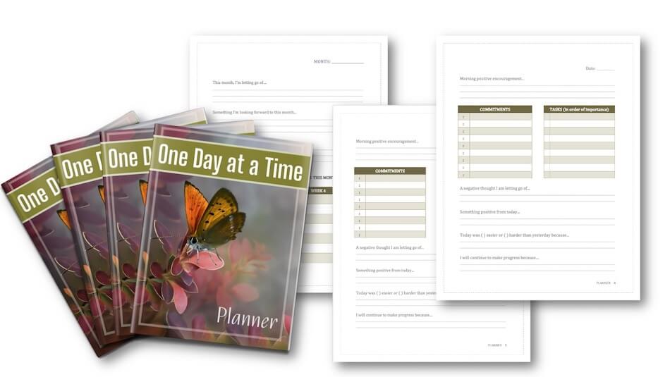 Reinventing Yourself One Day at a Time Planner marketing image v1