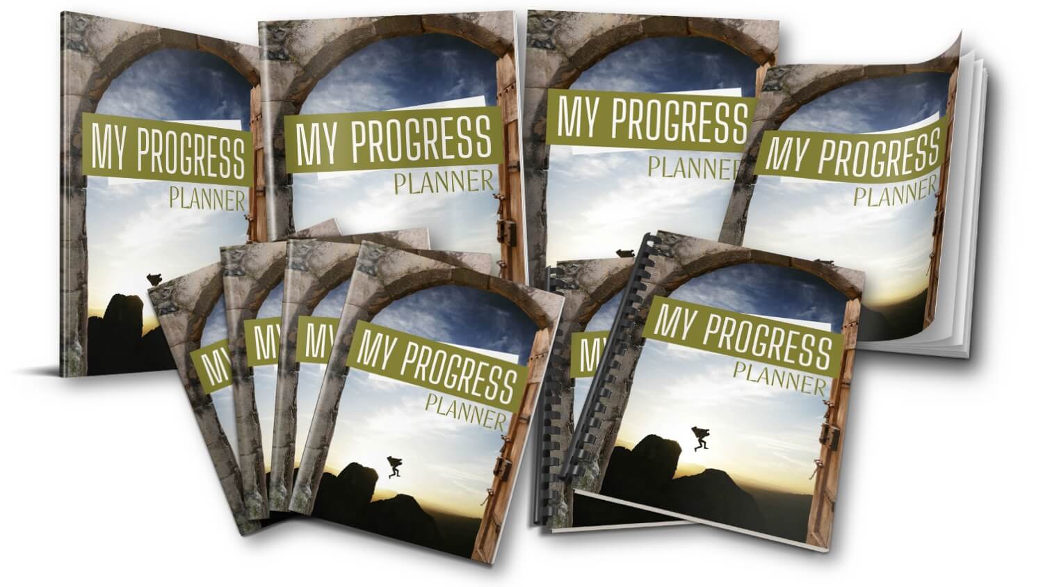 Overcoming Procrastination Planner Cover PLR composite marketing images v1