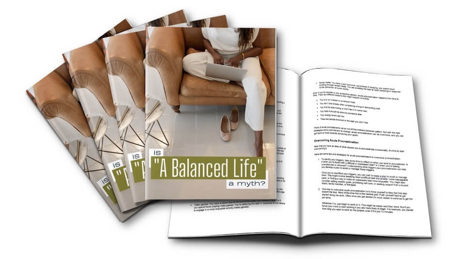 Work-Life Balance 4-Part eCourse - Lesson 1 marketing image