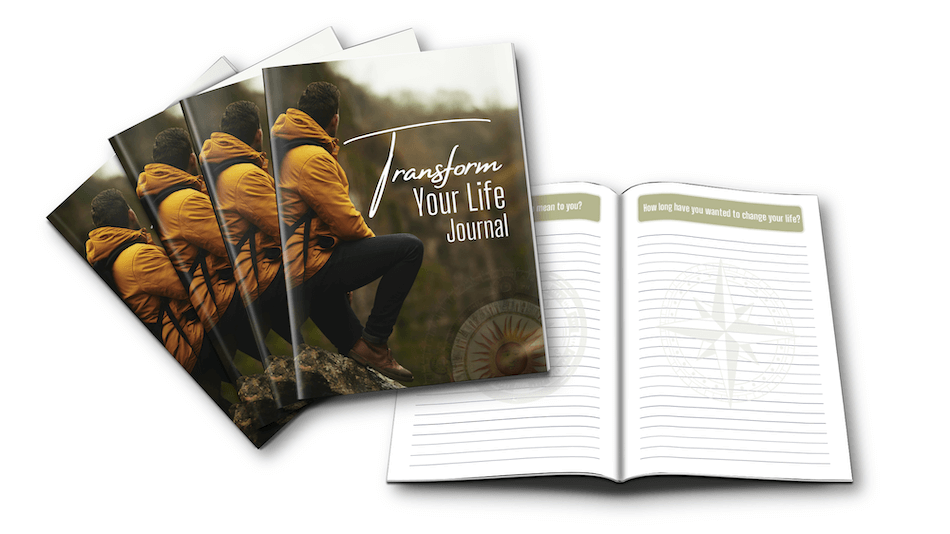 Transform Your Life Journal interior pages - cover version 1 - marketing image
