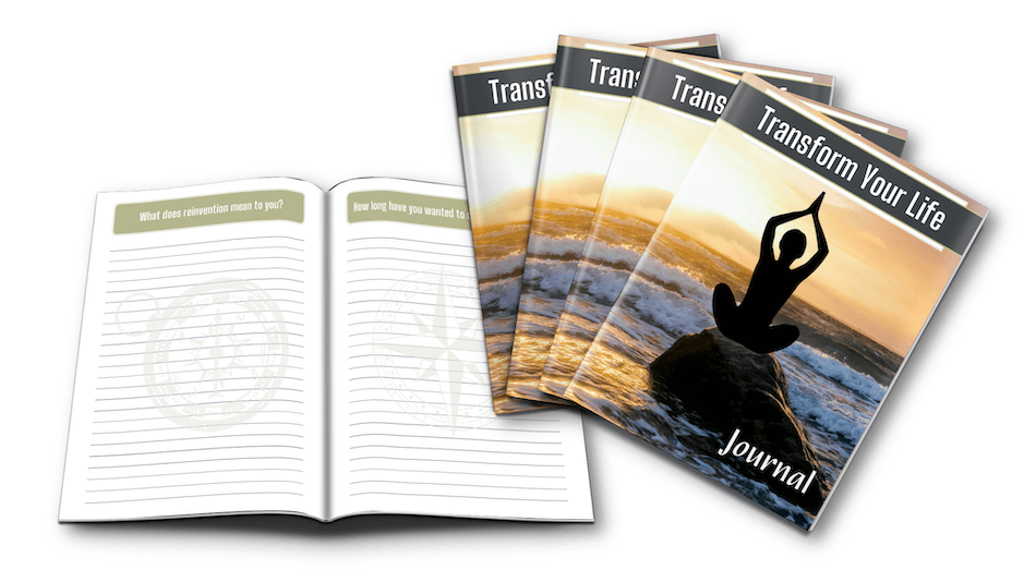 Transform Your Life Journal interior pages - cover version 2 - marketing image