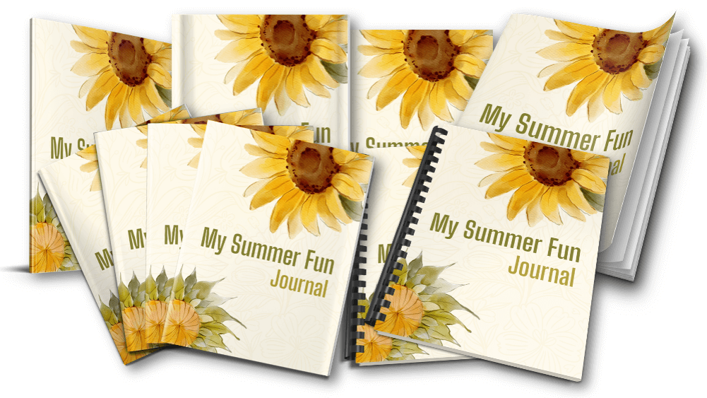 Year of Journaling PLR bundle Summer Journal eCover composite marketing image