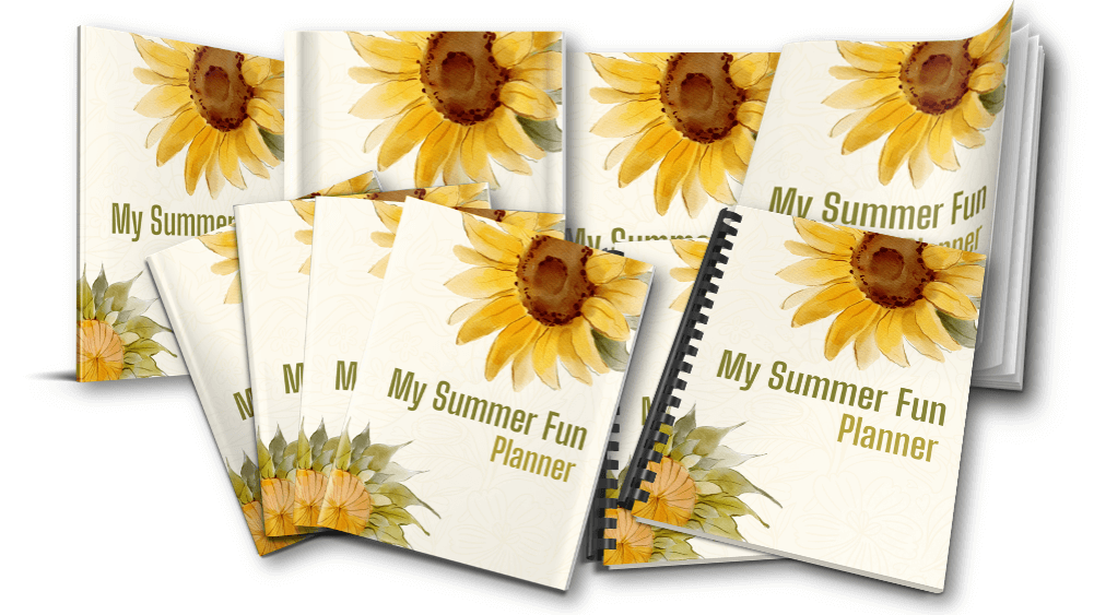 Year of Journaling PLR bundle Summer Planner eCover composite marketing image