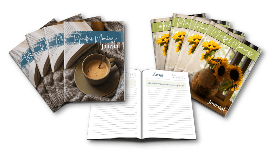 Morning Makeover Archive Bundle Mindful Mornings Journal inside view and both cover designs