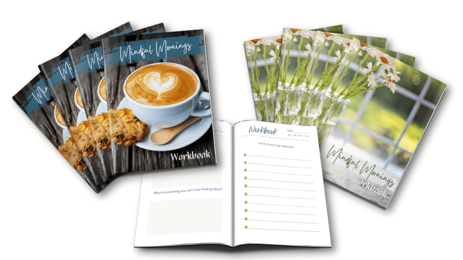 Morning Makeover Archive Bundle Mindful Mornings Workbook inside view and both cover designs