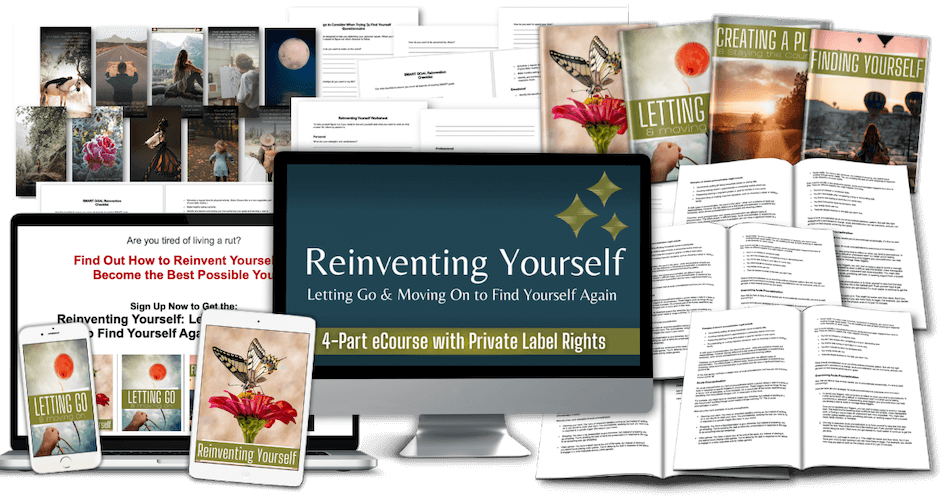 Reinventing Yourself 4-part eCourse Composite Marketing Image