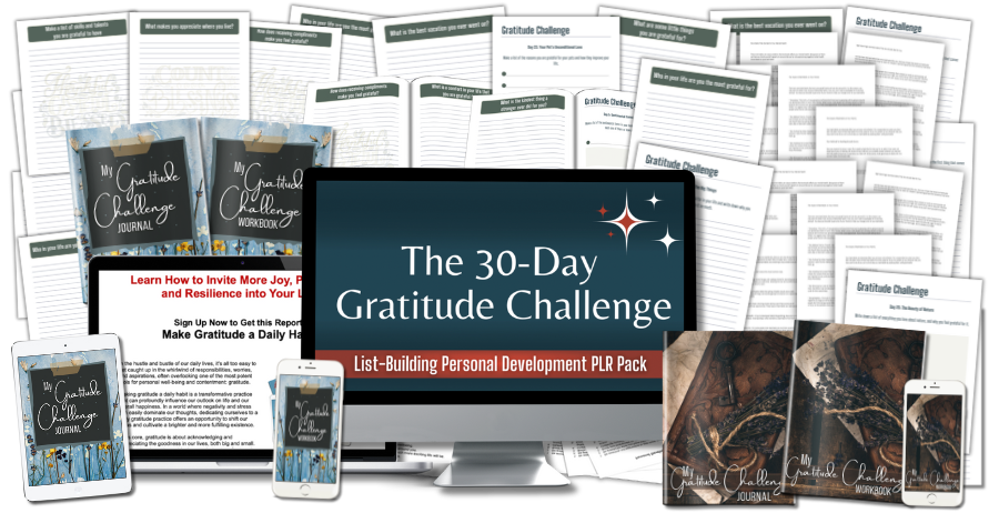 30-Day Gratitude Challenge marketing mockup image 