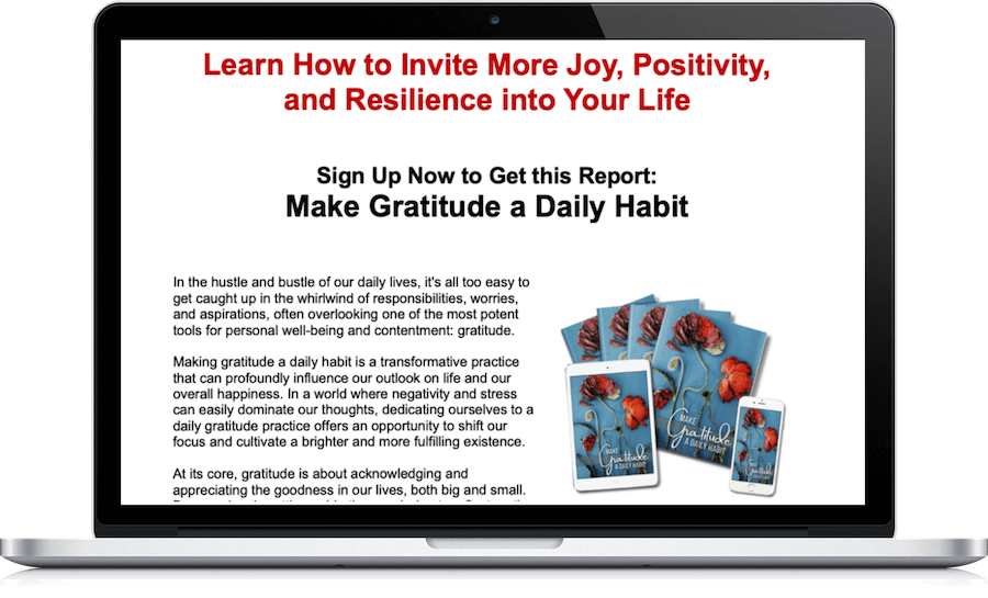 Make Gratitude a Daily Habit Opt-In page marketing image