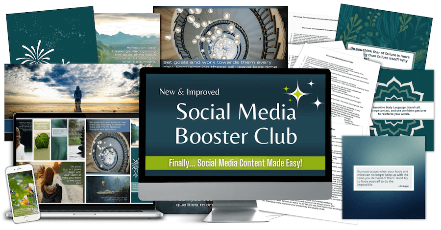 Social Media Booster Club marketing mockup image