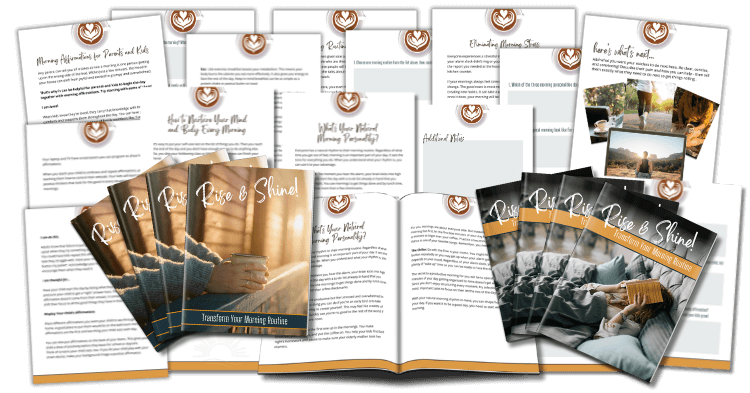 Rise and Shine Transform Your Morning Routine Full Workbook composite marketing image